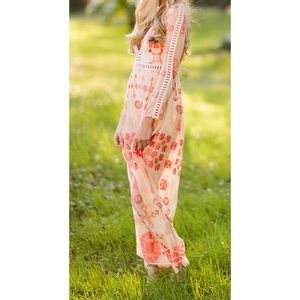 For Love and Lemons Long Sleeve Maxi Dress (Small)
